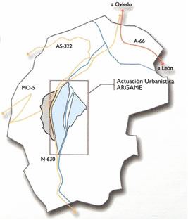 Mapa del Pol&iacute;gono de Argame